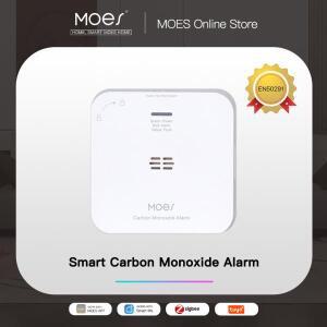 MOES Tuya ZigBee CO 감지기 알람 가스 누출 일산화카본 무선 가정용 사이렌 센서 스마트 안전 홈