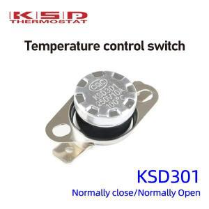 KSD301 0C-350C 학위 10A 250V 정상 폐쇄 개방 온도 스위치 조절기 45C 75C 85C 95C 105C 110C 150C 180C