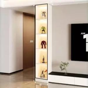 레고장식장 양주 유리진열장 그레이 5단 술장 피규어보관함 5단 30x30x180 A