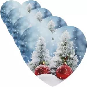 자동차 크리스마스 트리 볼을 위한 방향제 4종 걸이 향 카드 스노우 백미러 옷장 신발 캐비닛용 재미있는