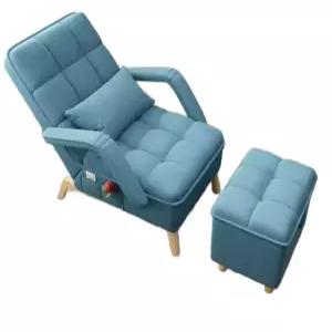 원룸 1인용 리클라이너 소파 스툴 세트 휴식 낮잠