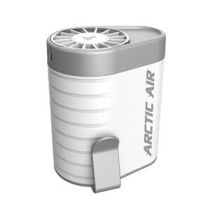 여행 야외 캠핑 또는 실내에서 사용 있는 북극 에어 브리즈 제트 웨어러블 쿨러 3단 휴대용 충전식 선풍기 오래 지속되는 가벼운 클립온넥 및 허리