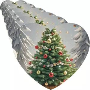 자동차 공기 청정기 카드 세트 6개 매달린 향기 원형 볼 크리스마스 트리 아로마테라피 태블릿 침실 신발