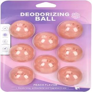 애완동물 냄새 제거제 공 쓰레기통 둥지 매트 신발 옷장 카펫 가구 가정용 레몬 및 복숭아 향이 포함된