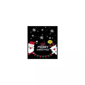 크리스마스 유리창 스티커 환영해요 산타와 루돌프