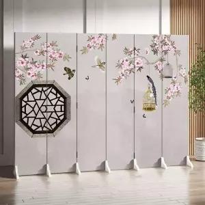 인테리어 파티션 6단04 분할 대형 가벽 우드