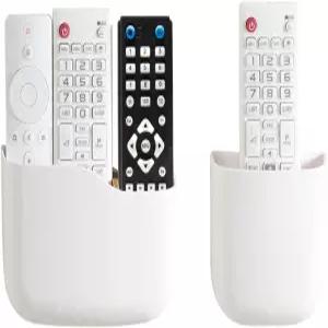 리모컨 벽걸이 TV 팬 홀더 침대 옆 캐디 벽 정리함 휴대폰 사무실 접착 미디어 플레이어 컨트롤러 박스