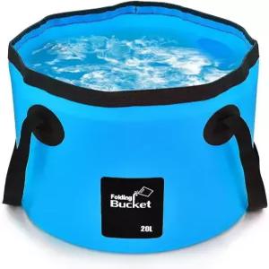 BANCHELLE 접이식 양동이 물통 휴대용 캠프 세면대 야외 여행용 하이킹 낚시용 세차 정원 가꾸기 캠핑