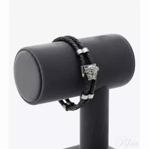 [베르사체] 메두사 브레이디드 레더 브레이슬릿 154408099