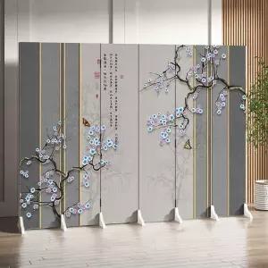 인테리어 파티션 6단17 무타공 원목 이동식 나무