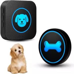외출하는 요이일라이프 강아지 초인종 배변 훈련용 스마트 무선 IP65 방수 초경량 터치 버튼이 있는