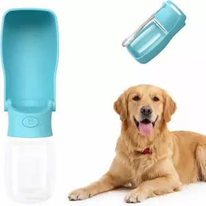 산책용 휴대용 반려견 물병 강아지 중형 및 대형견을 위한 접이식 반려동물 작은 액세서리용 누수 방지