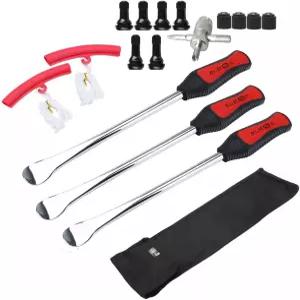 닥터록 타이어 스푼 레버 더트 바이크 잔디 깎는 모터사이클 교체 도구 안정적인 가방 3개 아이언 2개 림