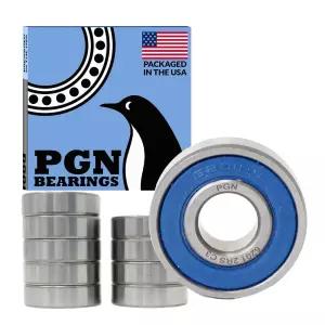 (10팩) PGN 6201-2RS 밀폐 볼 베어링 - C3-12x32x10 윤활 크롬강