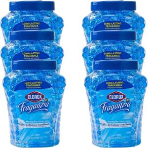 클로록스 프라간지아 크리스탈 비즈 방향제 오래 지속되는 방 탈취제 및 냄새 제거 젤 가정 자동차 또는