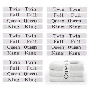 침대 시트 세트용 zjdbset 20 정리 밴드 옷장 정리용 탄성 라벨(퀸 킹 풀 트윈)