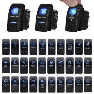 파란색 LED 로커 스위치 단추, 자동차 해양 보트 NARVA ARB 스타일 인테리어 조명 부품, 캠핑 액세서리, 5