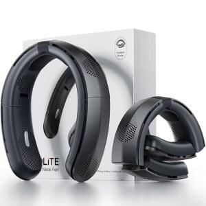 TORAS COOLiFY 라이트 넥 팬 업계 의 파워 14H 배터리 360 쿨링 야외용 경량 및 접이식 여행용 아빠 여성 블랙을 위한 선물