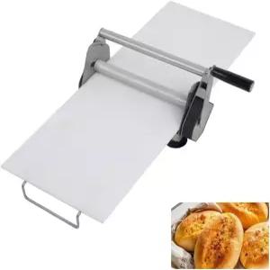 304 스테인리스 스틸 반죽 시트 페이스트리 보드 및 퐁당 롤러 수동 12인치 너비 1-20mm 두께 조절 가능