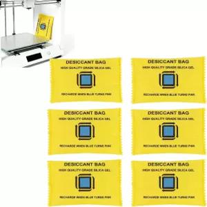 충전식 건조제 6팩 가젠 수분 흡수제 재사용 가능한 실리카겔 패킷 조절 및 저장용 변색 100g