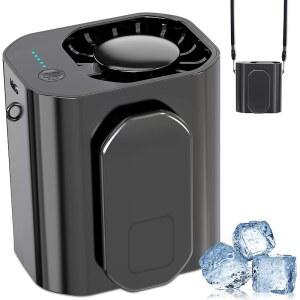 10000PRM 휴대용 허리 클립 팬 충전식 작업 최대 20시간 3배속 강력한 기류 벨트 넥 클립으로 골프 캠핑 야외 현장에서 사용