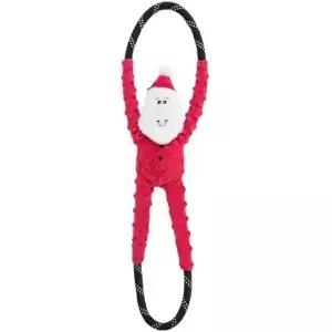 애니멀 월드 ZP678 로프터그 산타 개 장난감