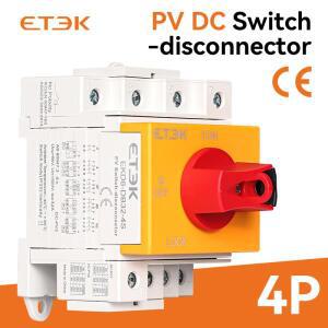 ETEK DC 태양집열판집열판 차단 스위치 PV 1000V 32A 2P DIN 레일 장착 회전 핸들 CE 인증 EKD16-DB32