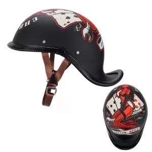 오토바이 반모 클래식 가벼운 빈티지 스냅백헬멧 헬멧