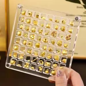 헤븐리브라더스 투명 콩알금 케이스 아크릴 보석함 주얼리 금 악세서리 보관함 36홀 64홀 100홀