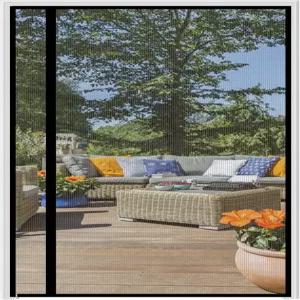 자석 스크린 도어는 크기 24인치 x 80인치 26인치 81인치 리버서블 왼쪽 측면 개구 상단 중간 찢어짐 방지