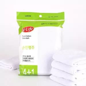 빨아쓰는행주 5매입 30x47cm 순면행주