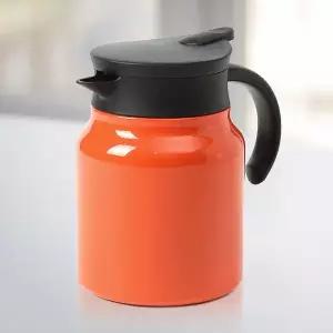 보온주전자 900ml 오렌지 이중진공 티웨어 차포트
