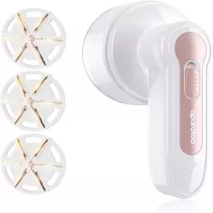 패브릭 면도기 보풀 제거기 교체 가능한 칼날 3개가 있는 스웨터 의류 충전 가구용 충전식 전기