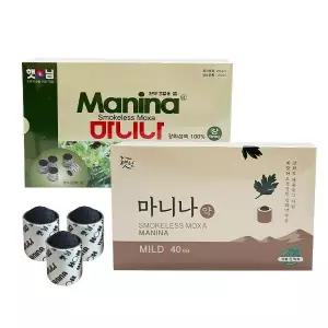 햇님 마니나뜸 40개입 / 햇님쑥뜸 연기와 냄새없이 국산 강화섬쑥 사용