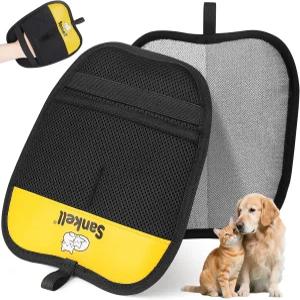 개와 고양이를 위한 산켈 반려동물 제모 장갑 새롭게 업그레이드된 재사용 가능한 정전기 소파 가구 침대