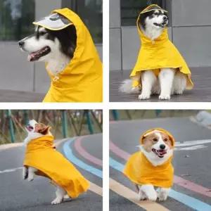 강아지 우비 레인코트 소형견 중형견 대형견 L 강아지우비 강아지비옷 강아지레인코트