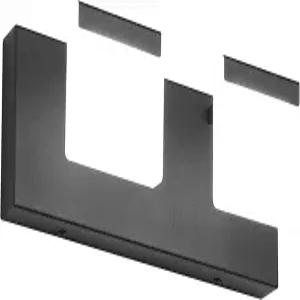 랄베이 매트 블랙 베니티 라이트 2 조명 욕실 아크릴 LED 모던 기구