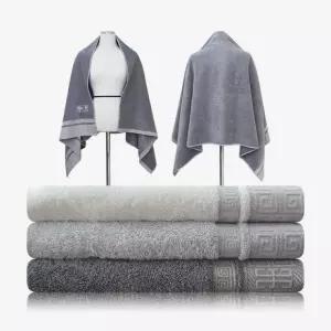 송월 격자바스 68x140 뱀부얀 대형수건500g