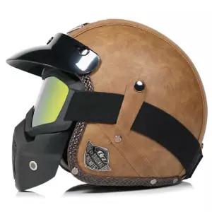 헬멧 수제가죽모자 바이크헬멧
