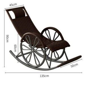 그레이리빙 등나무 스윙체어 수면의자 리클라이너 야외 흔들 의 탄 안락한 테라스