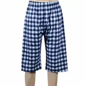 남성 8부 파자마 체크잠옷바지 남성여름잠옷 남자반바