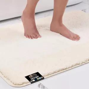 텍스처 고무 뒷면이 있는 고릴라 그립 소프트 플러시 욕실 러그 흡수성 퀵 드라이 목욕 매트 세탁기 세탁