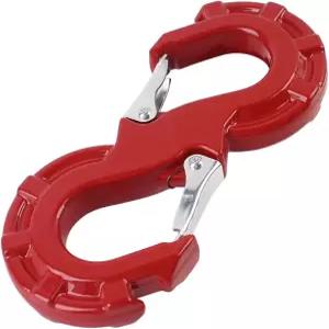 ATENGIDR 퀵 릴리스 S-Hook 오프로드 복구용 3/8인치 견인 후크 섀클 33000파운드 SUV용 G80 헤비 듀티