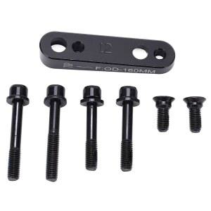 도로 산악 자전거 액세서리용 하피다 알루미늄 마운트 바이크 블랙 어댑터 플랫 합금 디스크 캘리퍼 브레이크