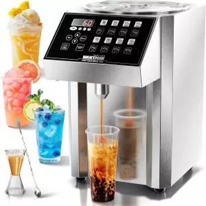 원트조인 과당 디스펜서 - 계량컵 믹싱 스틱 버블티 장비가 장착된 음료용 16중량 설정 자동 시럽 기계
