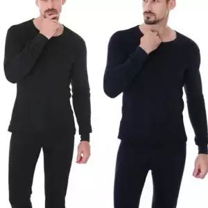 데일리 남자 안감 스티치 기모 방한 내의 세트