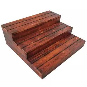 나무 계단 받침대 오크 원목 판자 스텝퍼 식당