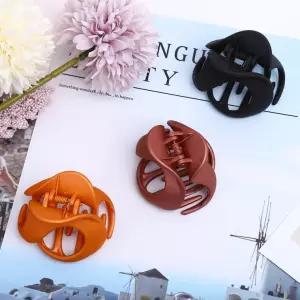 무광 집게핀 머리핀 올림머리 커브 헤어 반묶음 매트