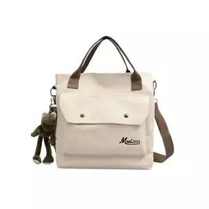 남녀 크로스 에코백 가방 인형키링 커플가방 MJ140 캔버스백 캔버스가방 학생크로스백