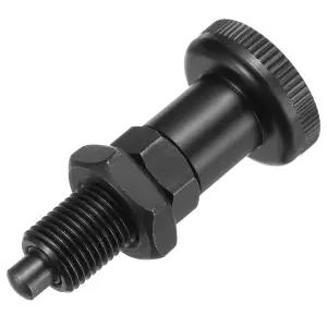 산업 장비용 PATIKIL 푸시 핏 볼 노즈 스프링 플런저 M10x1 리턴 노브 탄소강 접이식 미세 나사 지수